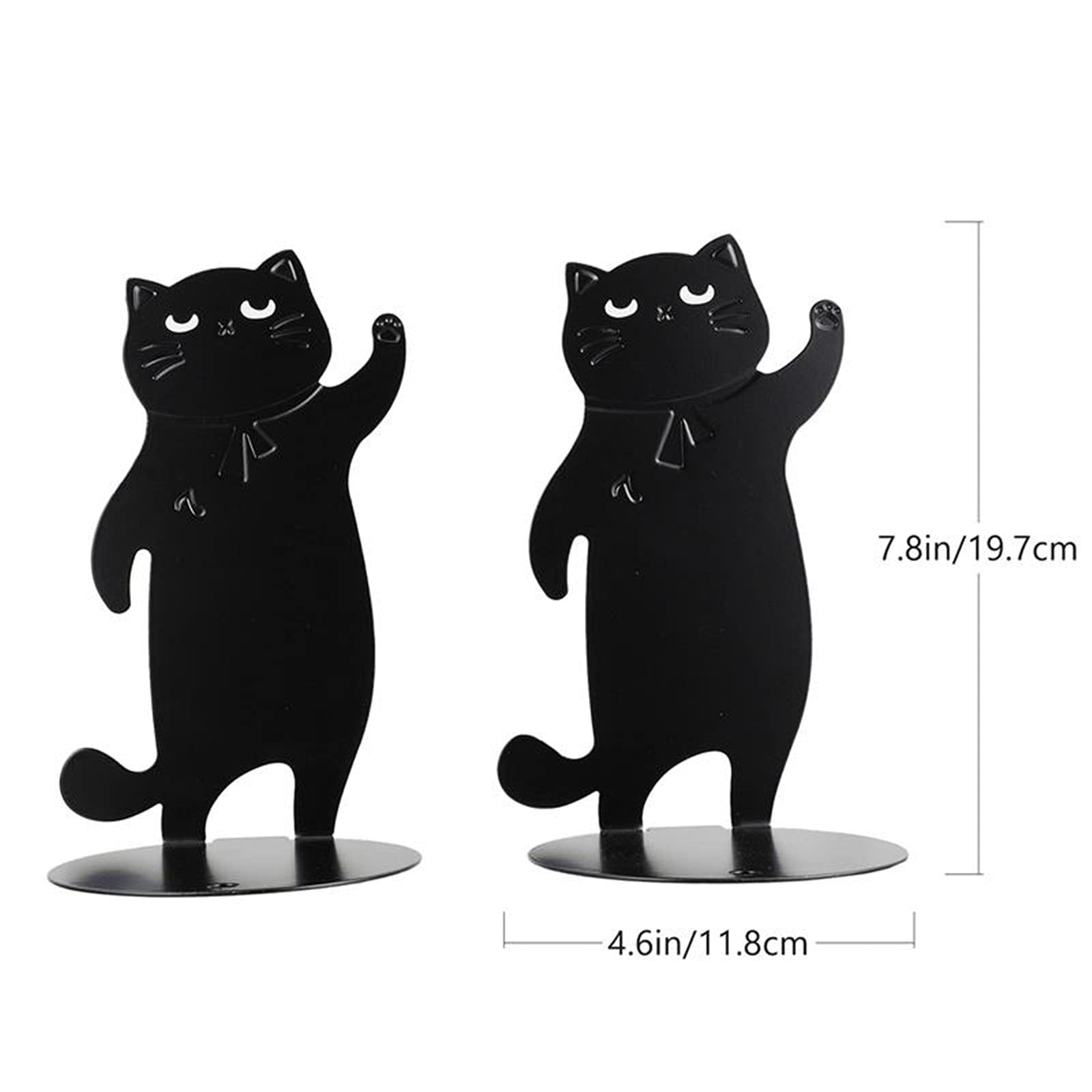 Amazon.co.jp: ブックエンド 猫のブックエンド鉄のブッケン